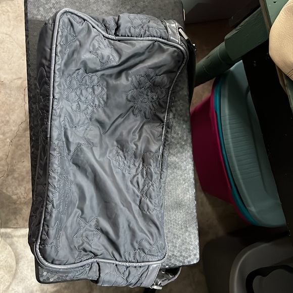 STELLA MCCARTNEY LE SPORTSAC Quilted Grey Nylon Weekend Bag - Picture 3 of 9